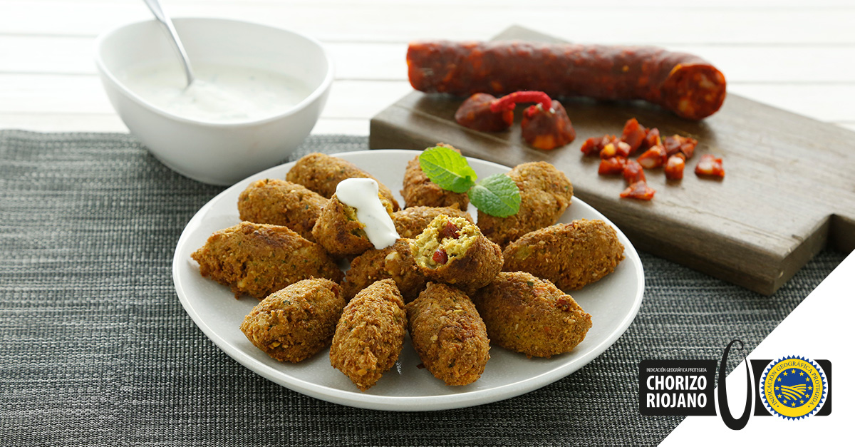 Receta de Falafel de Chorizo Riojano IGP